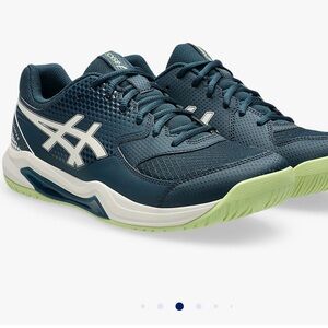 Asics Gel-Dedicate 8 Pickleball Shoe - Navy & Lime Green